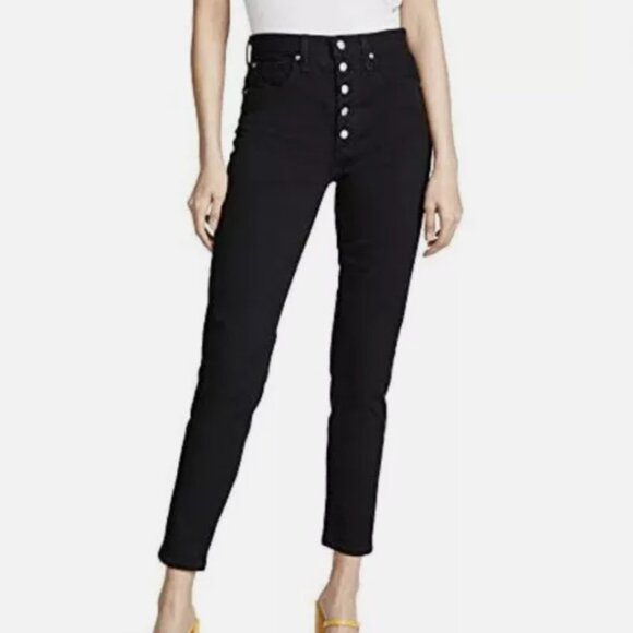 JOE'S We Wore What NWT The Danielle Black High Rise Vintage Straight Jeans sz 30 - Picture 1 of 9